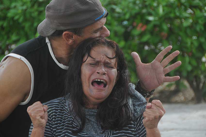 Adelaida Villavicencio junto a Juan Manuel Maestre en la obra "La Avaricia".