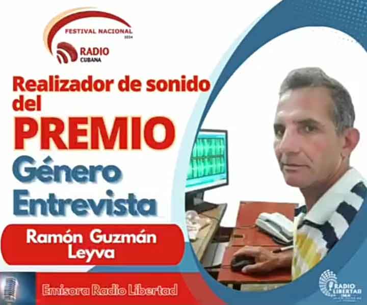 Ramón Guzmán, the awarded sound producer from Radio Libertad