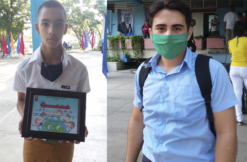 Award-winning students from Las Tunas 