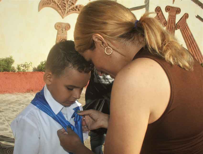 Ceremony of entry into the José Martí Pioneer Organization