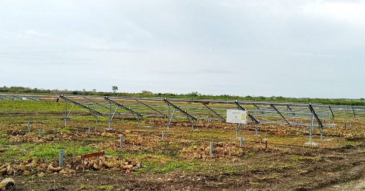 Construcción de parque solar Veguita Las Tunas 4
