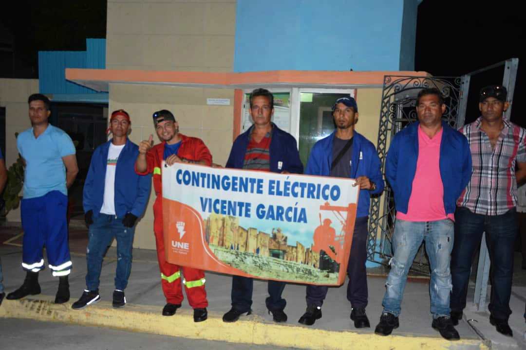 Vicente García electrical workers contingent