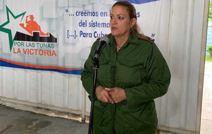 Yelenys Tornet Menéndez, vicepresidenta del Consejo de Defensa Provincial.