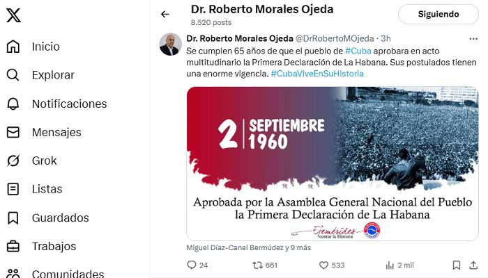 Aniversario 65 de la Primera declaración de La Habana.