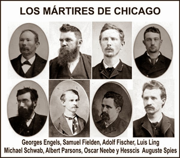 Mártires de Chicago Primero de Mayo