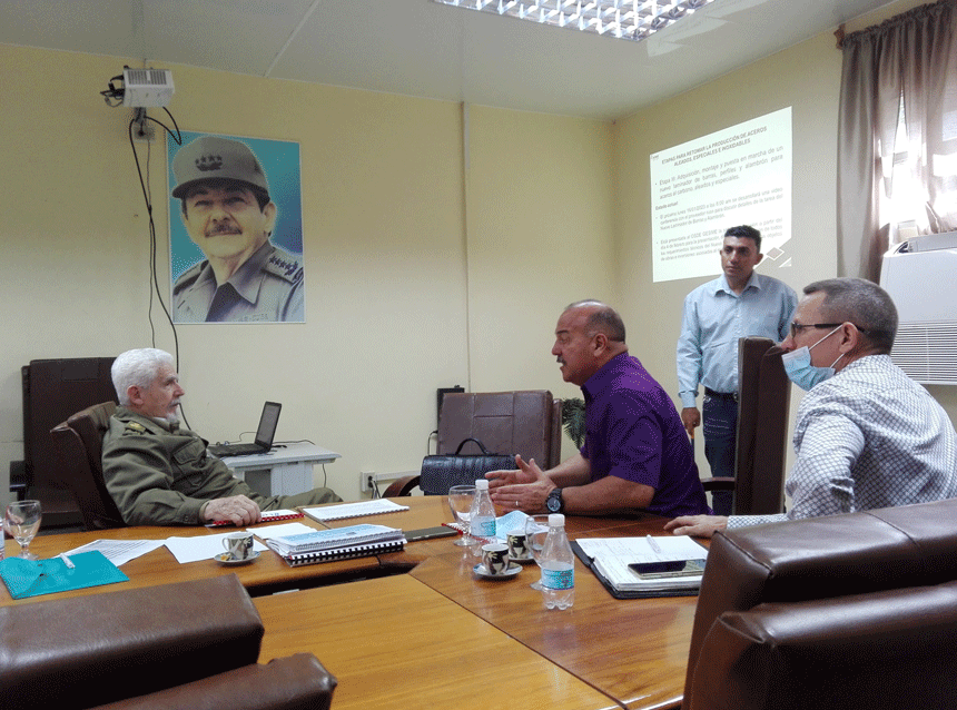 Vice Prime Minister Ramiro Valdés in a working visit to Las Tunas