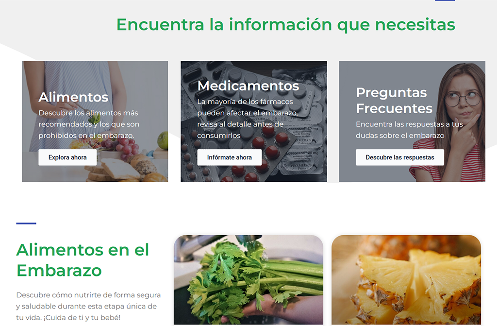 e-Embarazo, web platform for digital advice about pregnancy