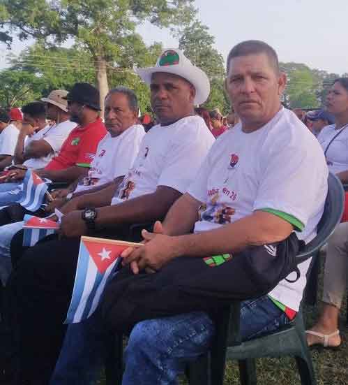 A representation of the Leñadores team participated in the Provincial Act in Las Tunas for the 26th of July.