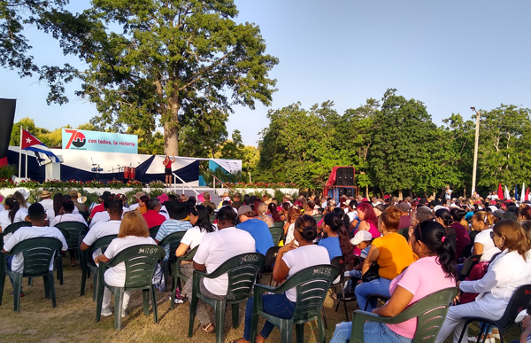 Provincial Act in commemoration of July 26th, held in Jobabo