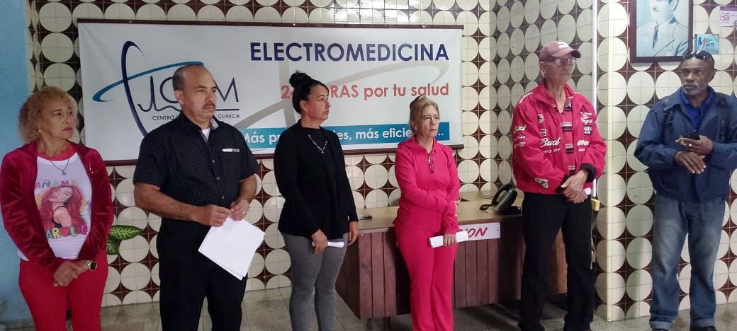 Coneltrabajo trabajadores del Centro de Ingeniería Clínica y Electromedicina de Las Tunas denuncian injerencia de EEUU 