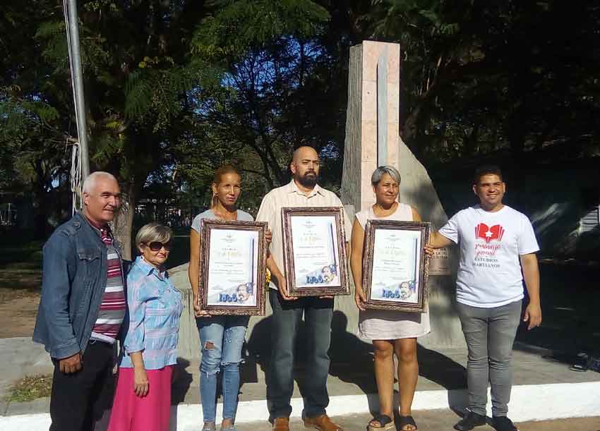 154 aniversario del izamiento de la Bandera Cubana en Las Tunas