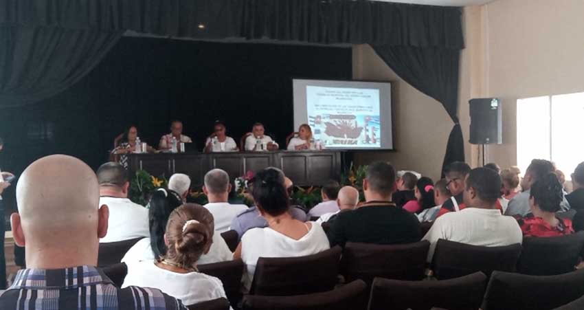 Parliamentarian visit to the municipality of Majibacoa.