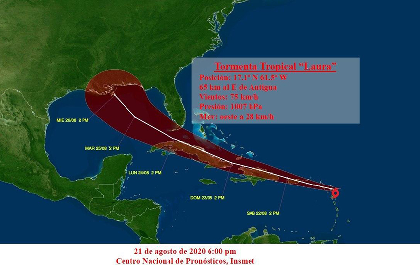 tormenta Larua 21 agosto