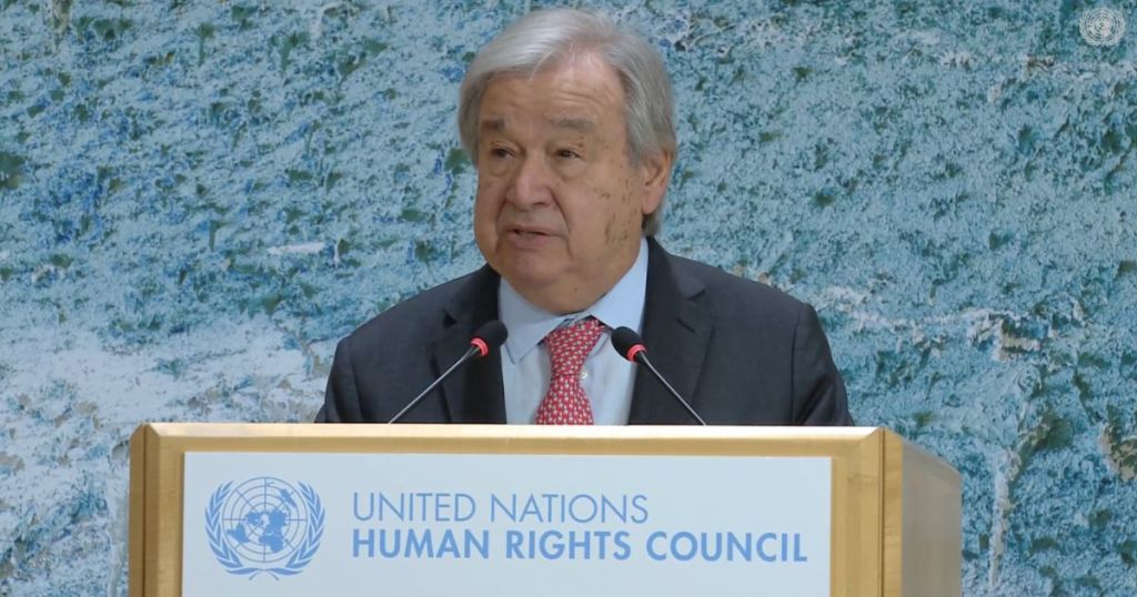 Antonio Guterres en Consejo de Derechos Humanos 1