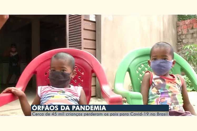 Brasil huerfanos Covid