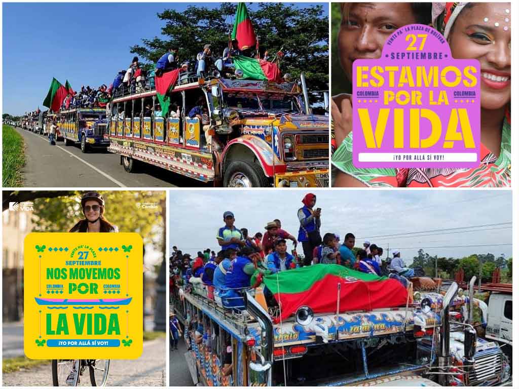 Colombia Apoyo a Petro Marcha por La Vida