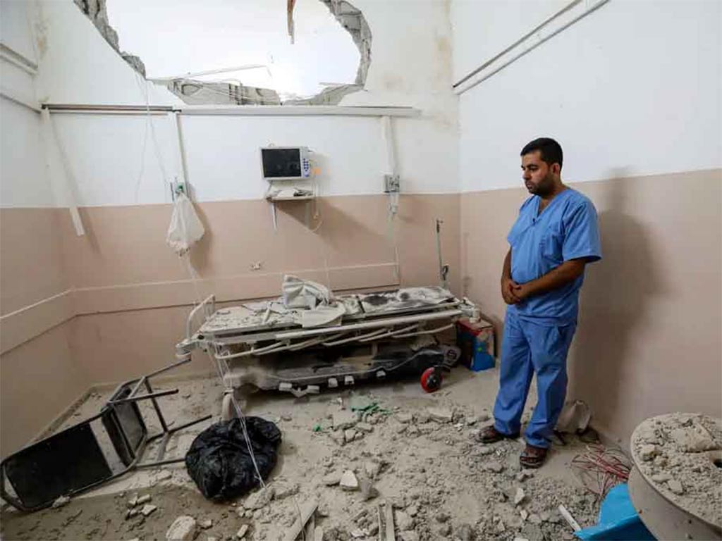 Gaza Hospital Destruido 1