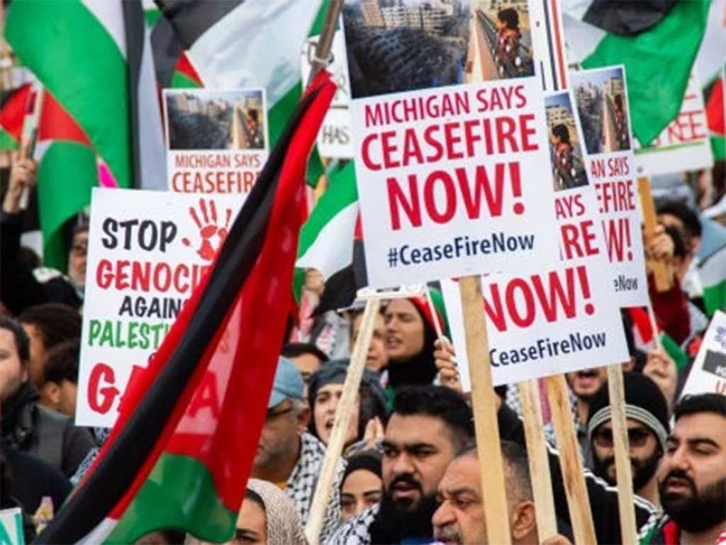 Michigan Cese al Fuego en Palestina