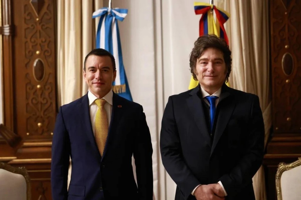 ecuador argentina presidentes noboa milei 1