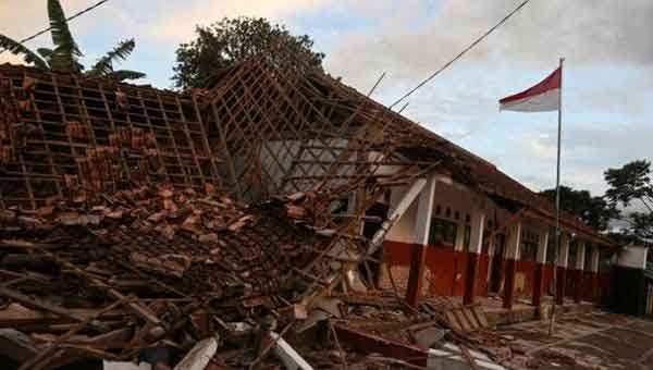 Effects of the earthquake in Indonesia, Nov. 21, 2022. 