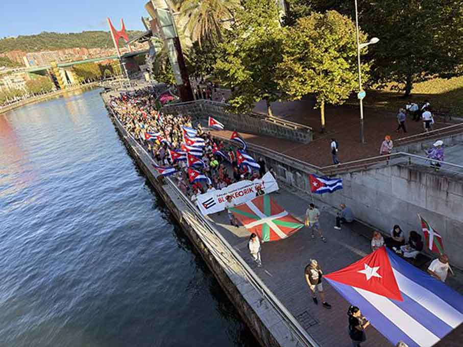 manifestacion bilbao cuba 1