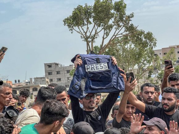 periodistas palestinos