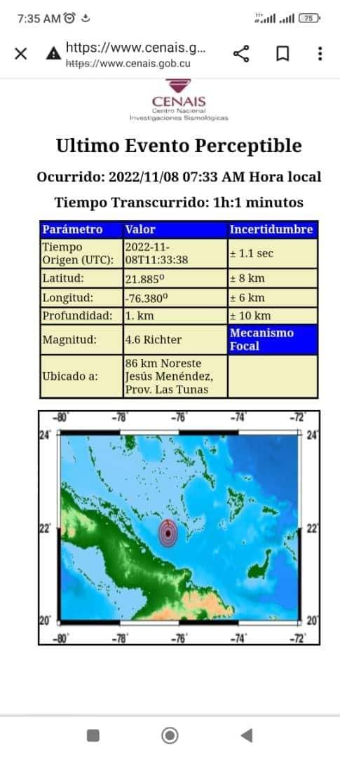 sismo puertopadre