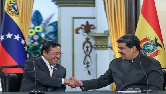 Presidents Nicolás Maduro and Luis Arce attended the ceremony