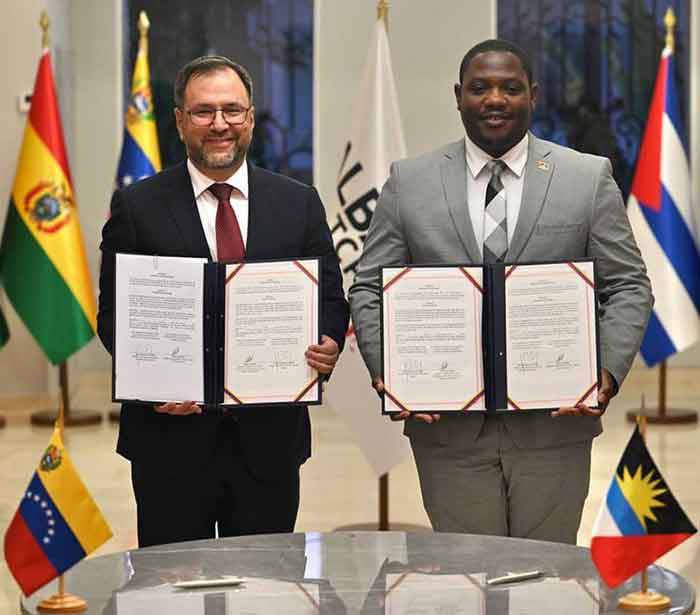 The document was signed at the ALBA House.