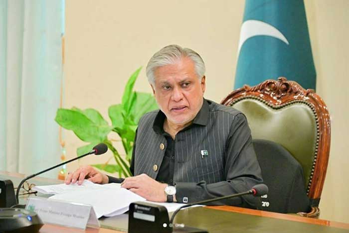 Canciller Pakistaní Ishaq Dar.