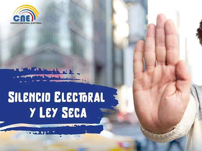 Rige silencio electoral en Ecuador.