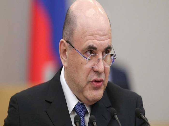 Mikhail Mishustin en la reunión del Consejo intergubernamental de la UEE.