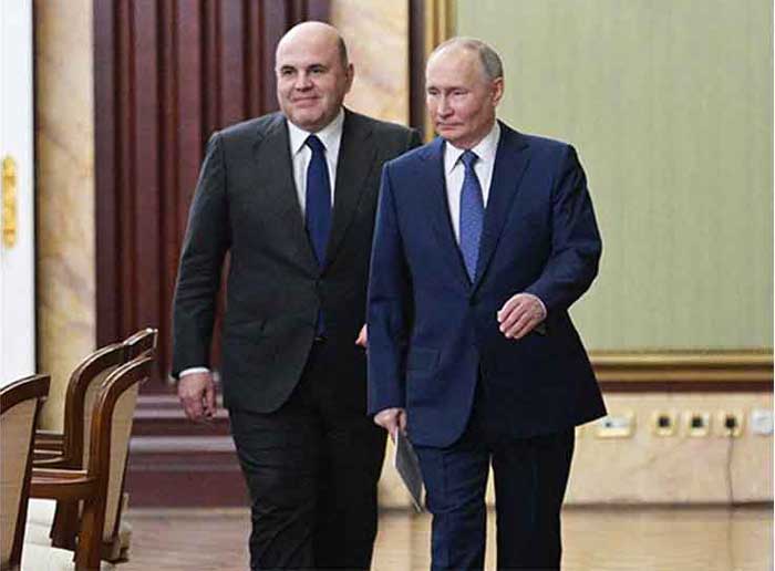 Putin presented Mishustin’s candidacy for the post of prime minister.