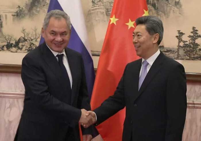 Russian Security Council Secretary Sergei Shoigu met Chinese political leader in Moscow.