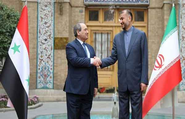 Syrian, Iranian foreign ministers praise high level of coordination
