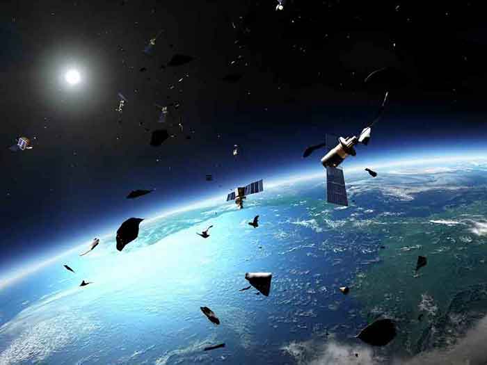 There is also space debris: about 30,000 objects larger than a softball are hurtling a few hundred kilometers above the Earth