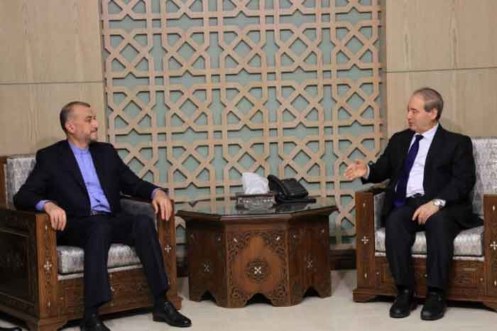 Syrian Foreign Minister Faisal Al-Mekdad assured they will always support the Palestinian people