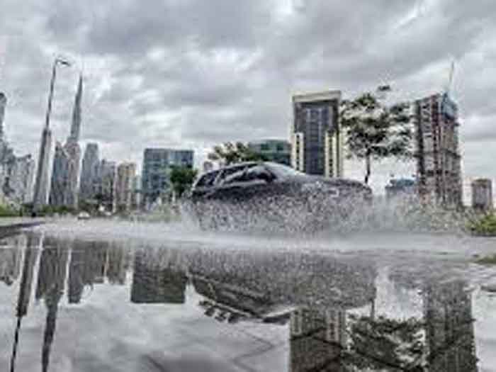 Dubai is suffering from heavy flooding as a year and a half’s worth of water fell in a single day.