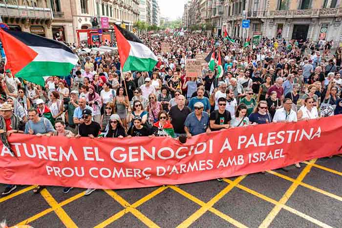 Protestas obligaron a cancelar última etapa de la Vuelta Ciclista a España, por la presencia de un equipo de Israel.
