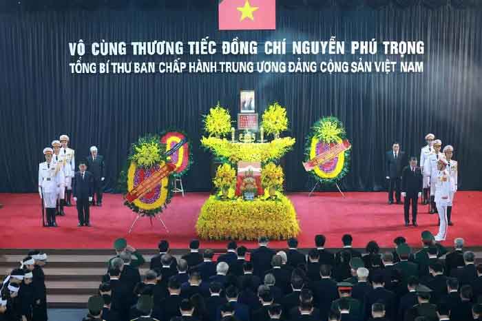 Vietnam begins two-day funeral for late party leader Nguyen Phu Trong