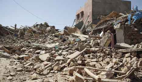 Devastation in Morocco after the 8 September earthquake.