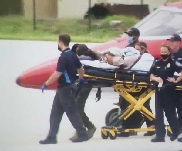 Haiti's first lady, Martine Moïse, arrived in an ambulance plane at Fort Lauderdale Executive Airport, north of Miami, to be treated for the serious injuries she suffered in the attack in which the president was assassinated.