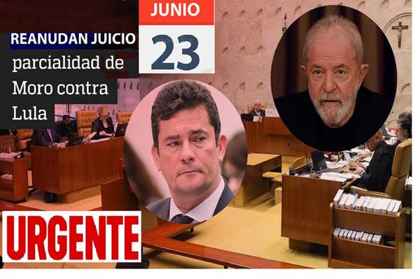 Brazil's Supreme Court will resume on June 23 the trial on suspicion of partiality by former Judge Sergio Moro