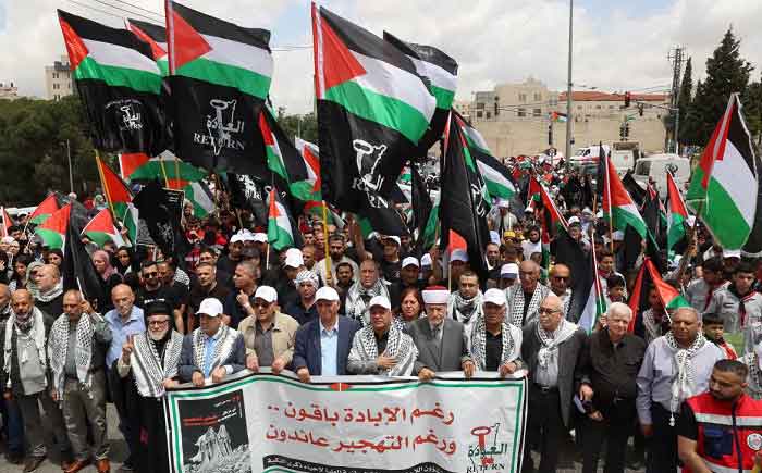 March in Palestine commemorating the Nakba 77th anniversary.