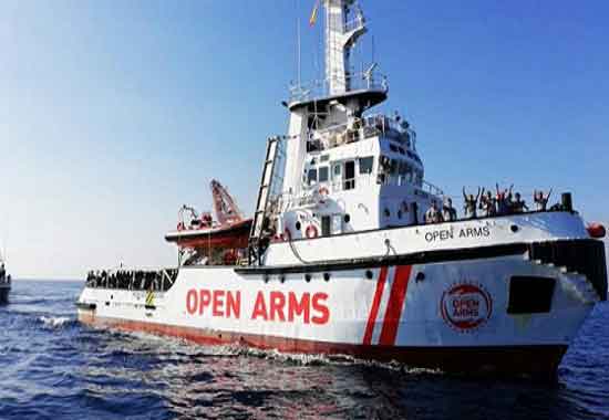 A Spanish-flagged humanitarian ship on Sunday was seeking a port of safety for 265 migrants 