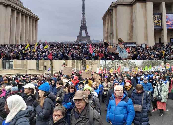 Over 25,000 people marched in Paris.