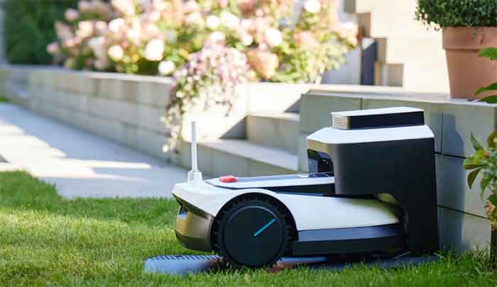 A GOAT series robotic mower of Chinese tech firm ECOVACS.