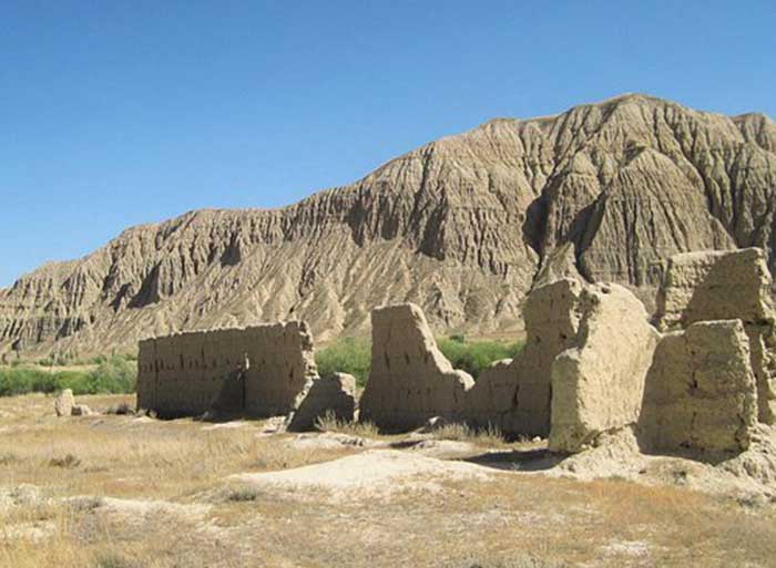 Ruins of an ancient temple complex, believed to be Buddhist, dating back to the 7th or 8th century. 