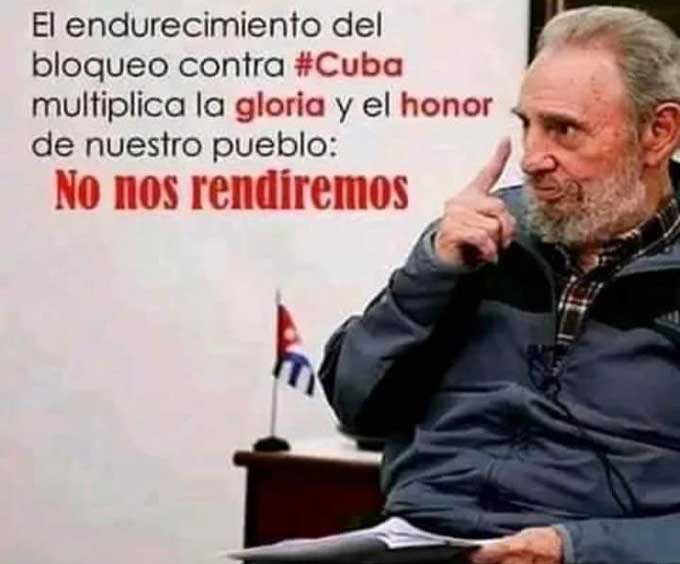 Palabras de Fidel Castro sobre el bloqueo