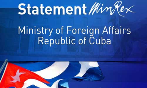 Declaration of the Ministry of Foreign Affairs of Cuba